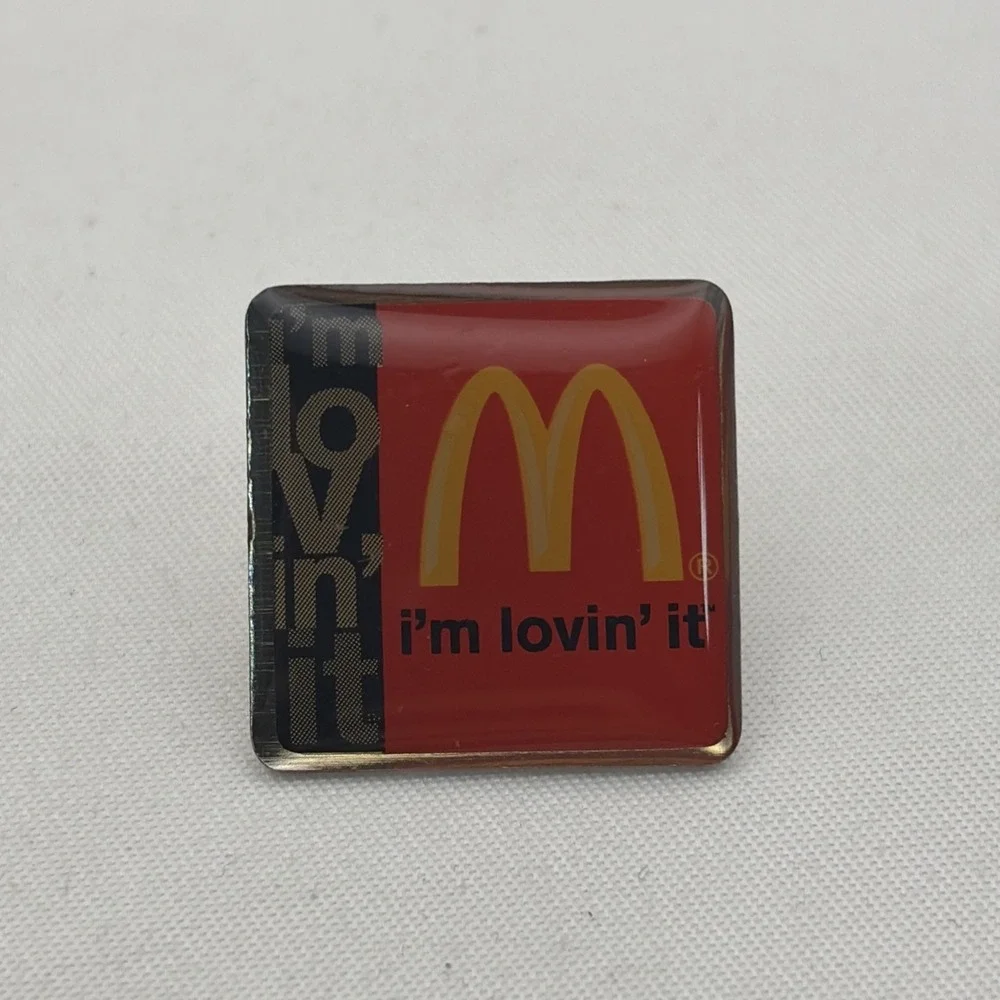 McDonald's I'm Lovin' It Slogan Employee Lapel Hat Pin